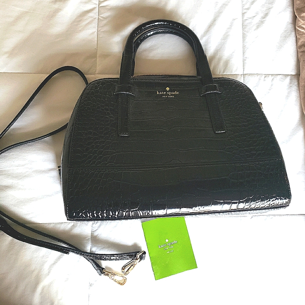 Kate Spade Croc Embossed Satchel